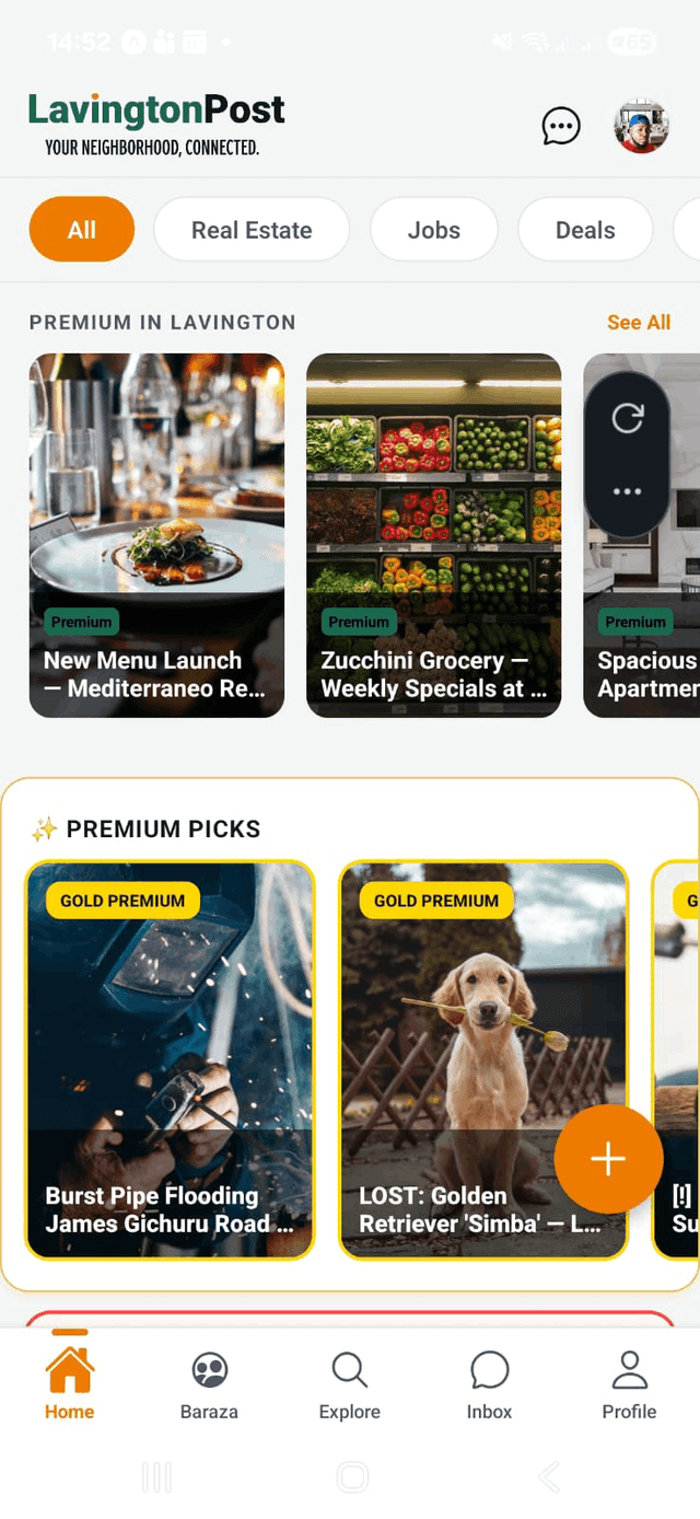 LavingtonPost app screenshot